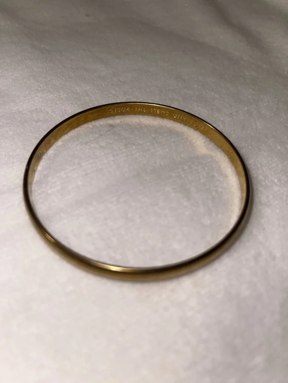 Kate Spade ♠ Stop And Smell The Roses Idiom Bangle - Picture 2 of 2